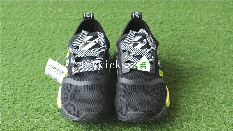 Off White x Adidas NMD R2 Boost Black BA7787